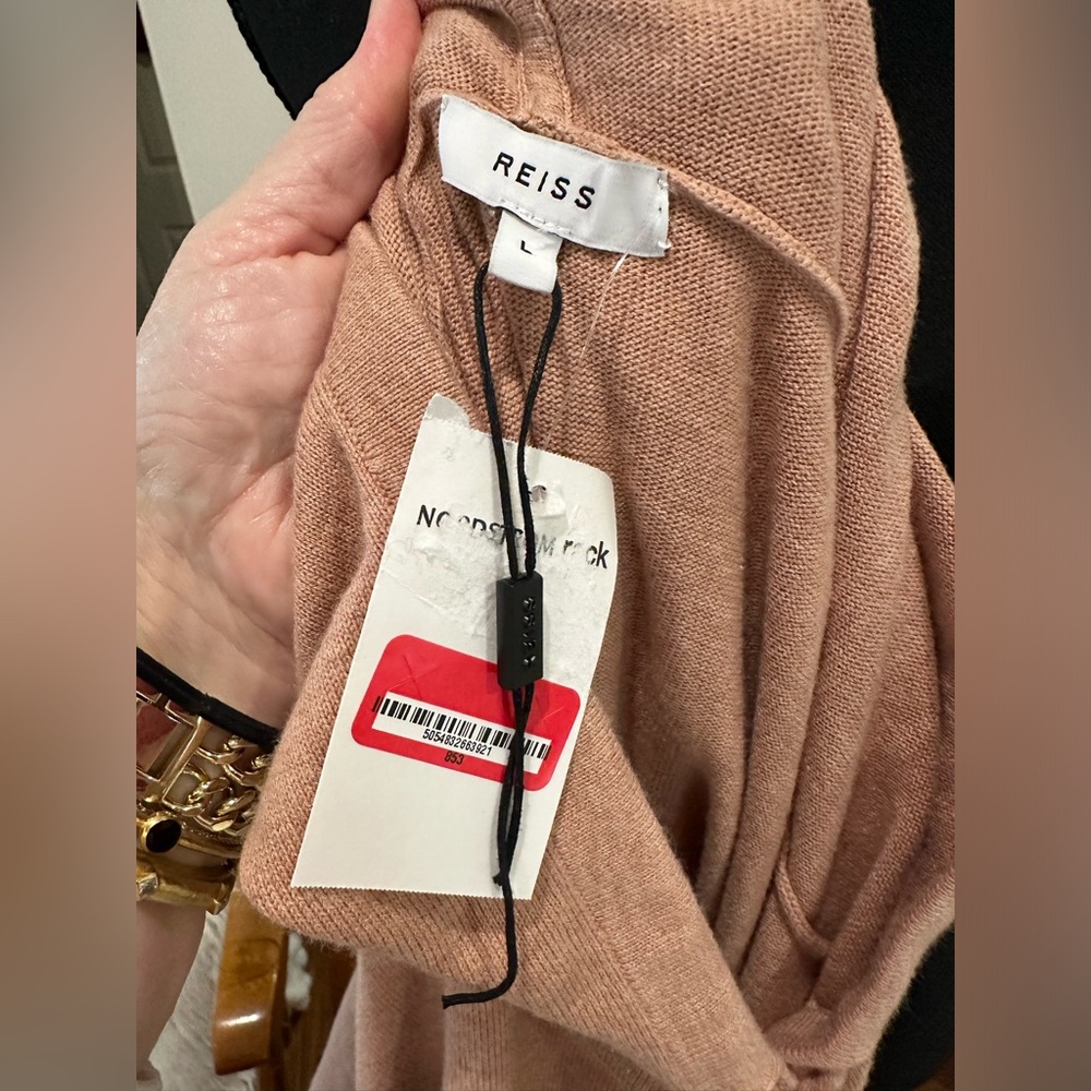 REISS Jodie Knit Hoodie Dress - Picture 11 of 14